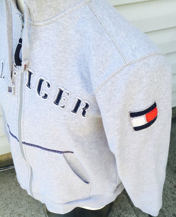 Tommy Hilfiger big flag vintage full zip 1990s sw… - image 2