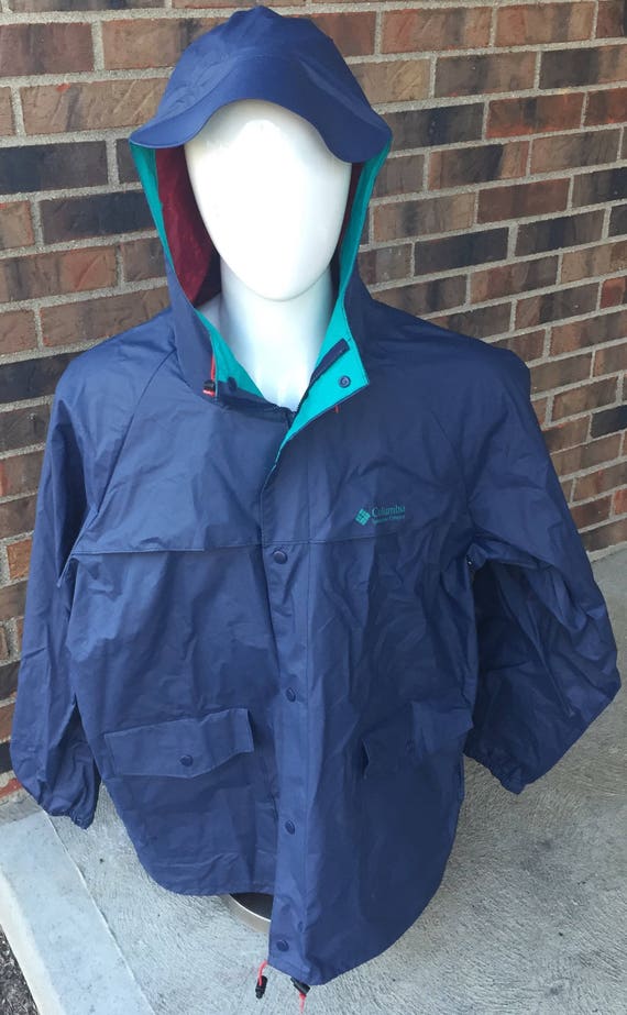 Columbia vintage soft bill hood classic raincoat … - image 3