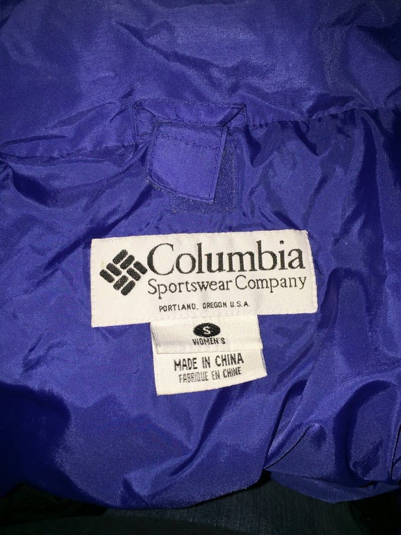 Columbia Vintage Womans Jacket Coat Size Small Lakers Colorway