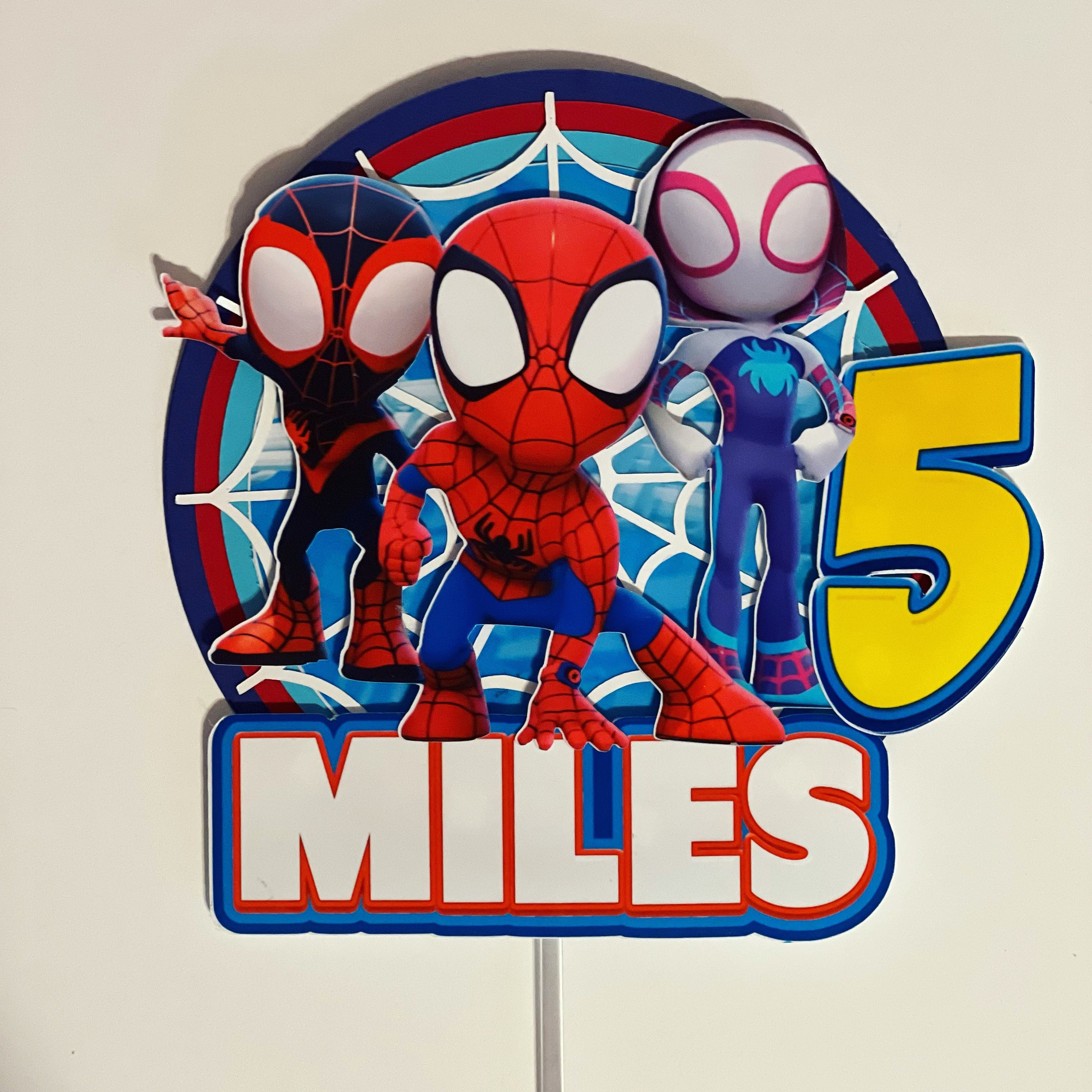 Spidey Cake Topper Spider Cake Topper Etsy UK