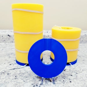 Silicone candle mold stand for beeswax candle molds