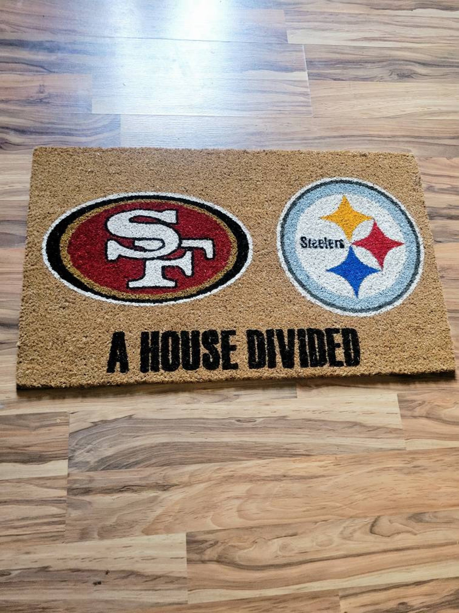 A House Divided Doormat Sports NFL Doormat Dallas Cowboys Etsy