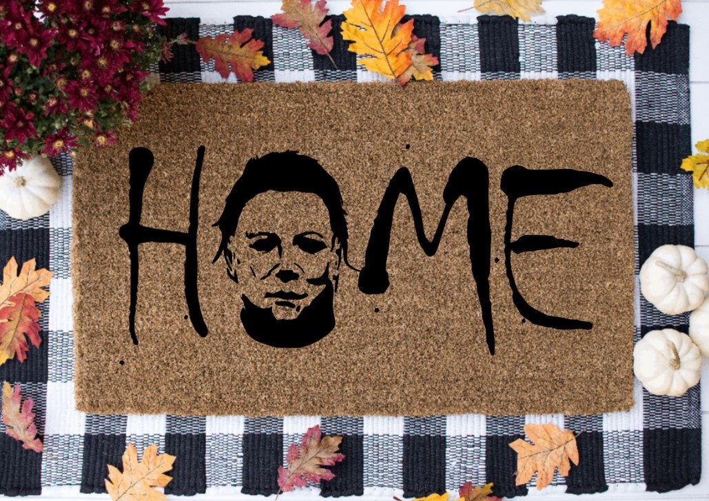 Michael Myers Home Doormat Doormat Home Decor Entryway Etsy
