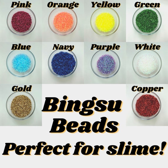 Bingsu Beads for Slime Choose the Colour, 10 Colours 