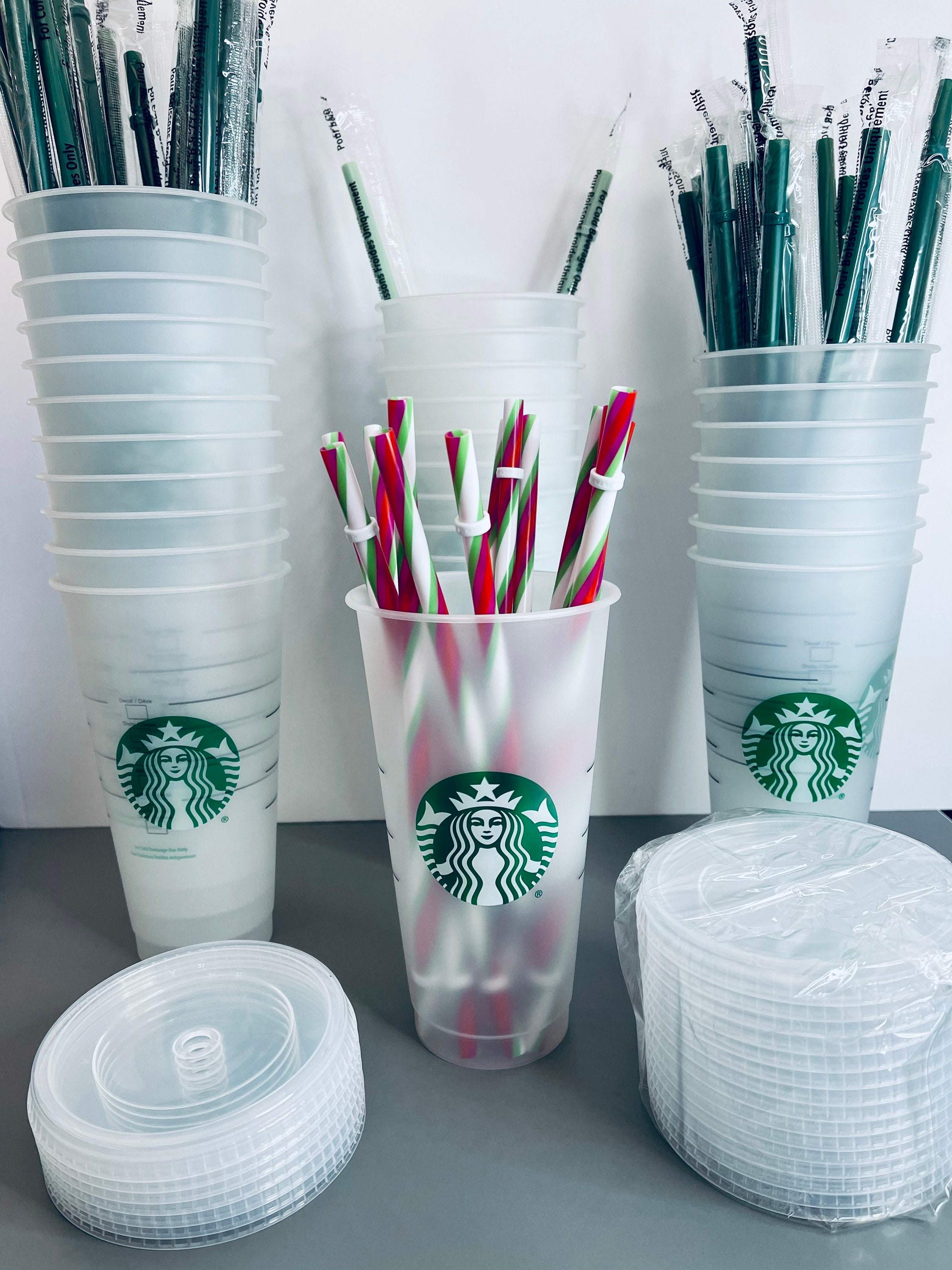 REPLACEMENT LID, Flat Lid for Starbucks Venti Tumbler,fit 24oz and 16 Oz,  Clear Acrylic Tumblers, Double Wall Acrylic Tumbler, Replacement 
