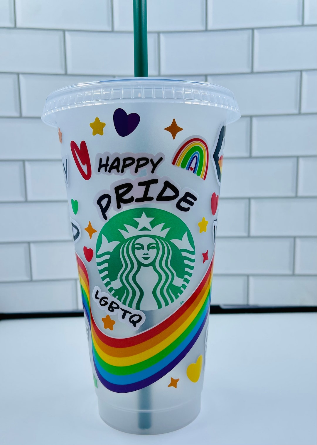 Pride Starbucks Cup Pride Month Lgbtqia Love is Love Etsy