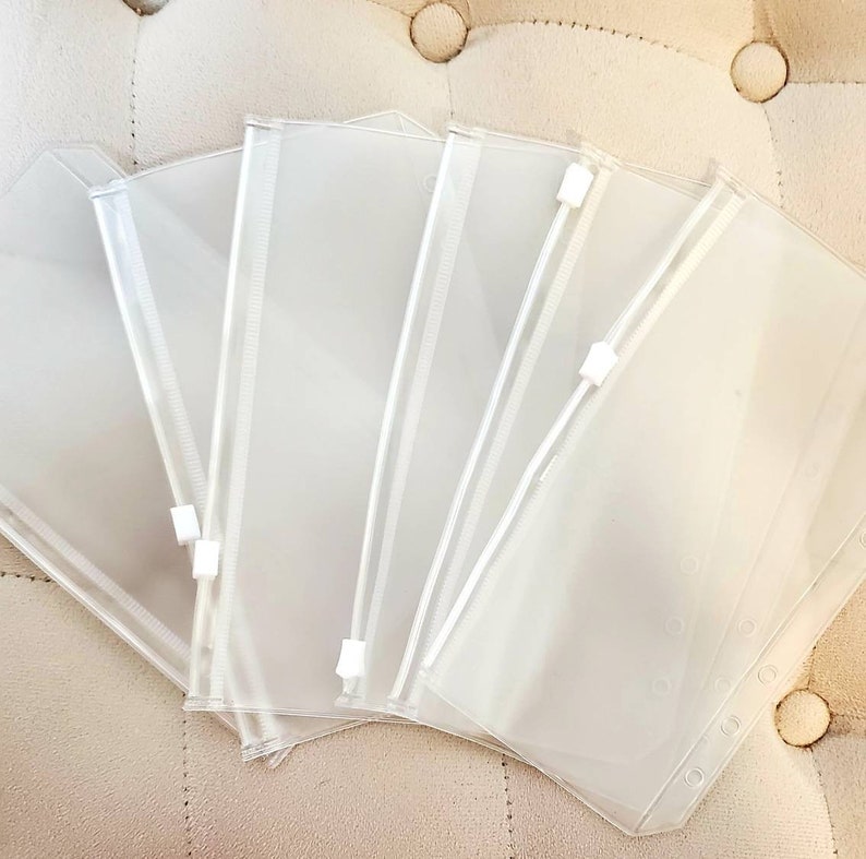 Budget Binder ENVELOPES Budget Planner Clear Envelopes Etsy