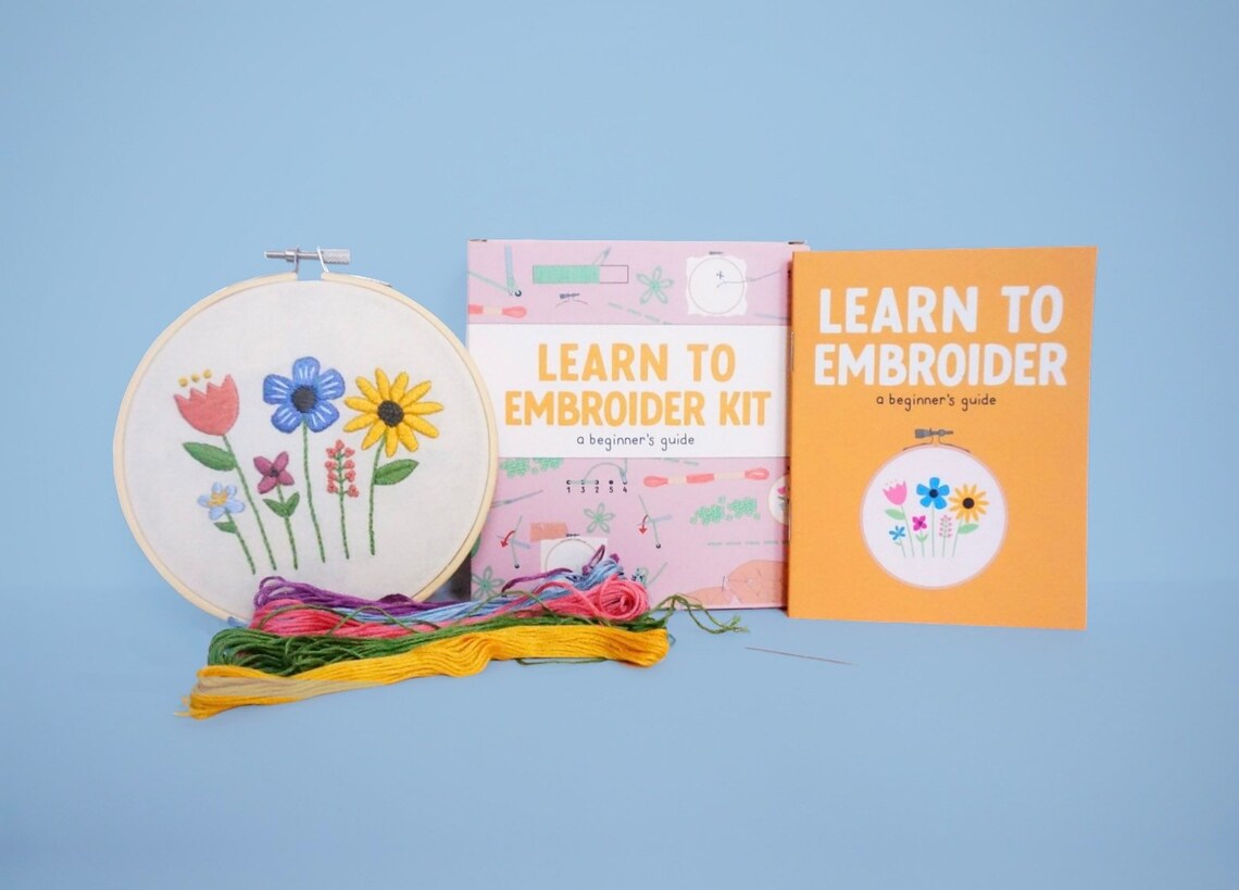 Learn to Embroider Kit an Introduction to Embroidery for Etsy