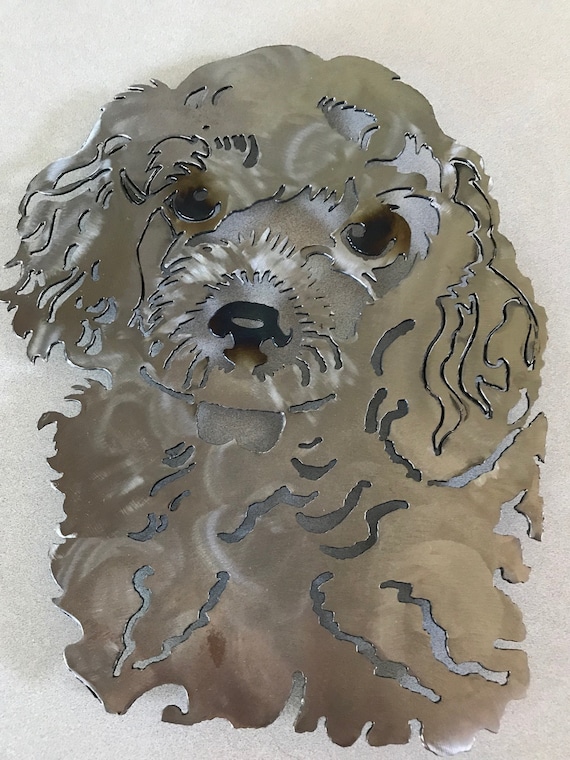 Metal wall art Metal dog art animals dogs poodle Etsy