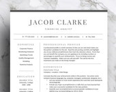 Classic Resume Template for Word & Pages, Cover Letter (Instant Download)
