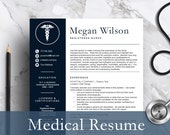 Medical Resume Template | Nurse CV, Cover Letter (Instant Download)