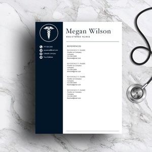Medical Resume Template | Nurse CV, Cover Letter (Instant Download) image 4