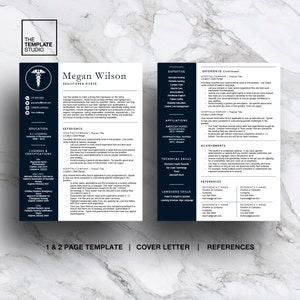 Medical Resume Template | Nurse CV, Cover Letter (Instant Download) image 3