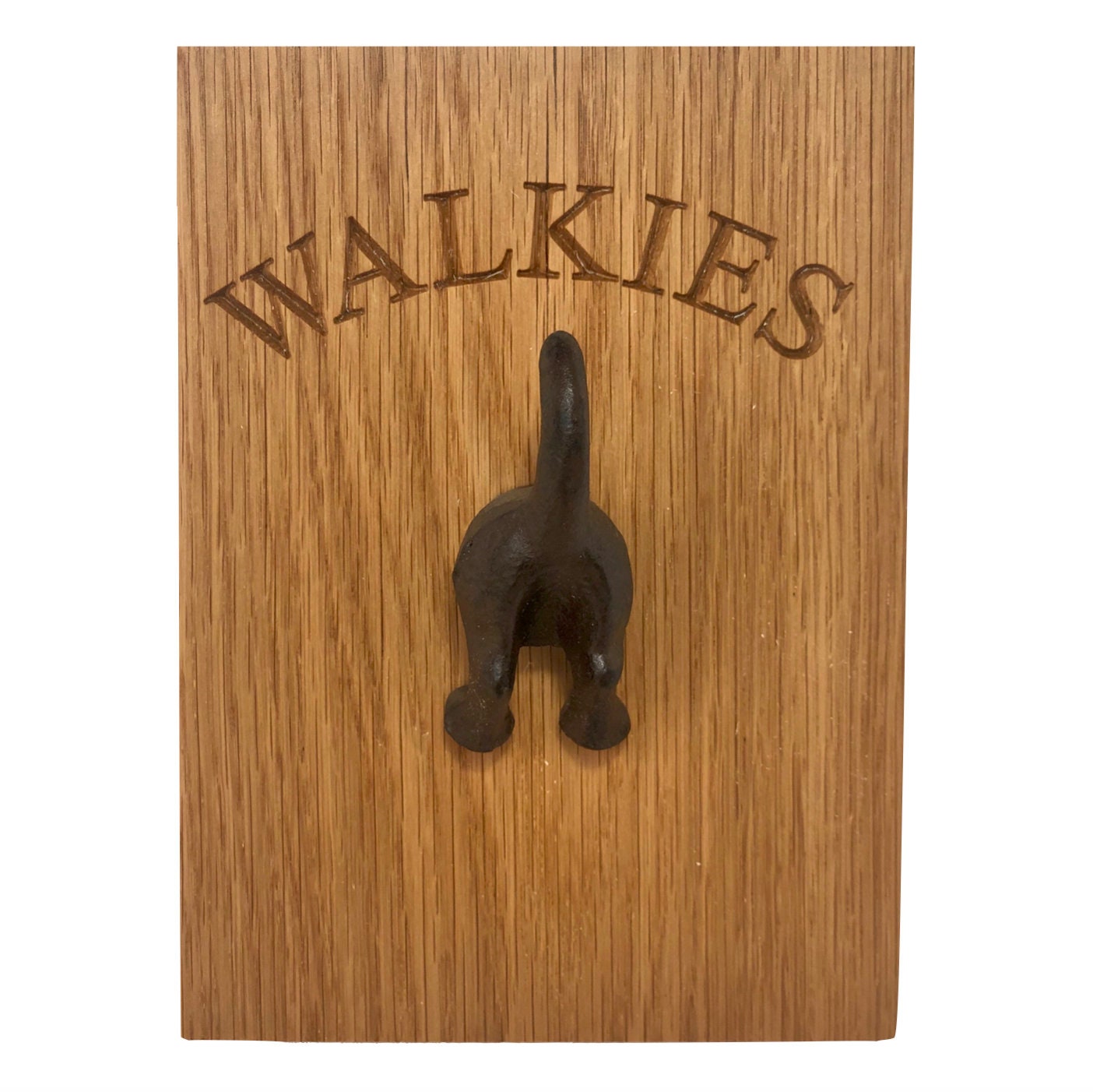 Dog Lead Hook solid oak Walkies Etsy