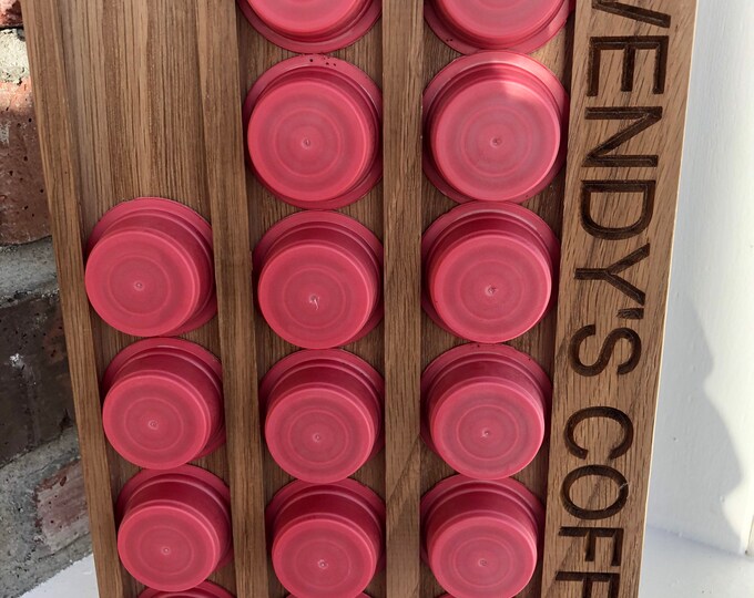 LAVAZZA ® Coffee Pod Holder Solid Oak and Stainless Steel Etsy