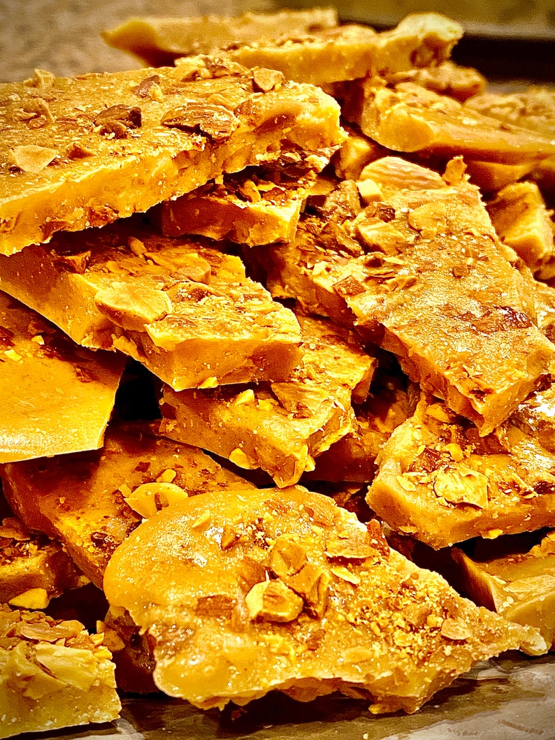 Toffee With Almonds Etsy