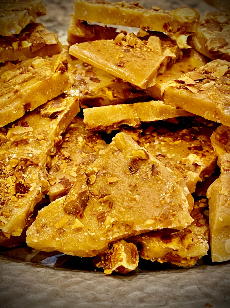 Toffee With Almonds Etsy