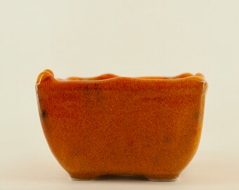 Pot carré orange