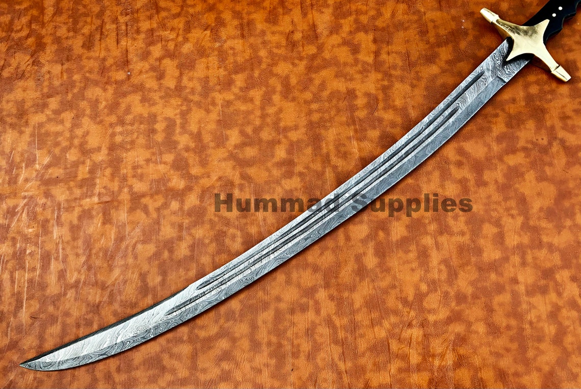 39 Custom Made Damascus Steel Arabic Sword/hunting and Etsy UK