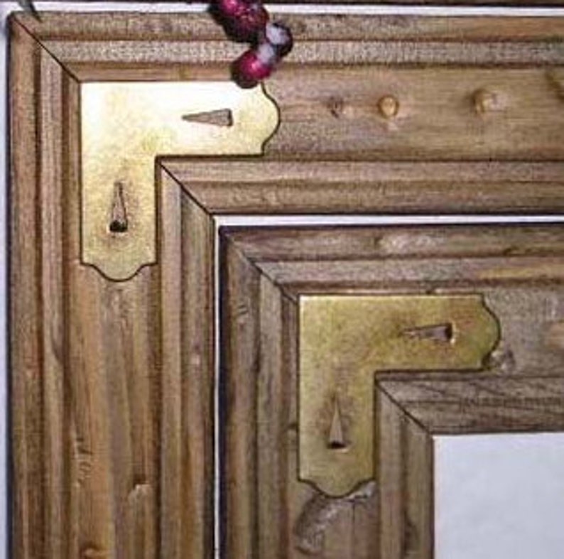 Rustic Picture Frame With Western Corners Country Wood Image 0