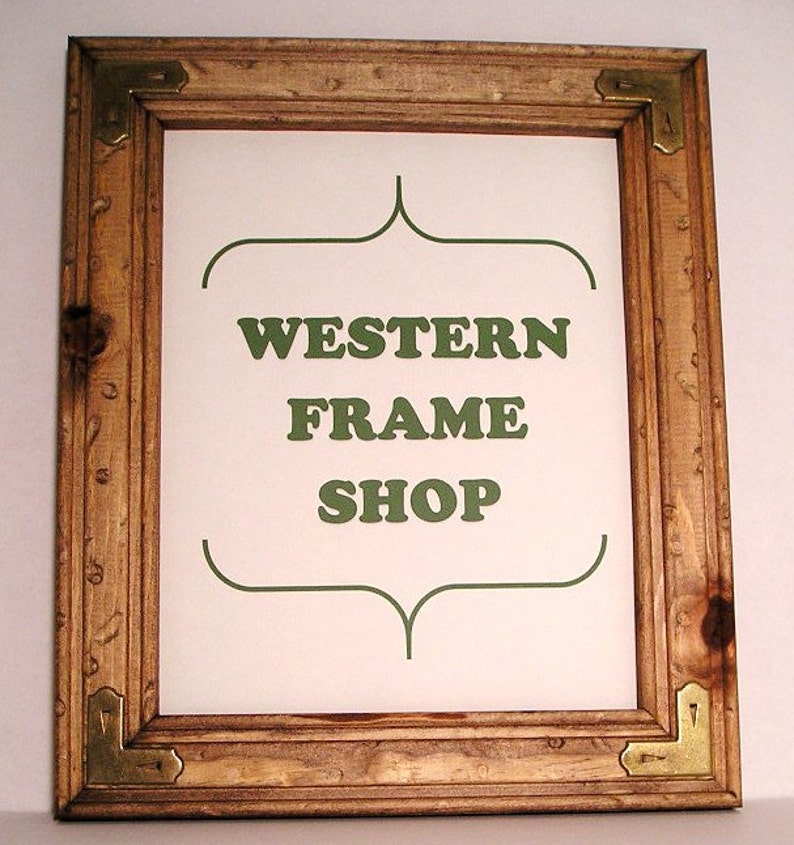 Rustic Picture Frame With Western Corners Country Wood 50