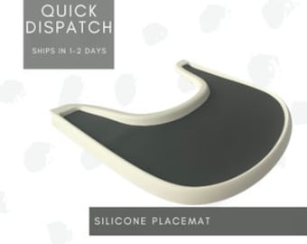 Stokke Tripp Trapp Compatible Silicone Highchair Placemat | Ready To Ship | Charcoal