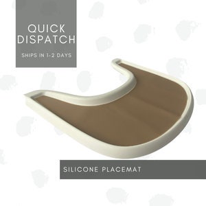 Stokke Tripp Trapp Compatible Silicone Highchair Placemat | Ready To Ship | Latte