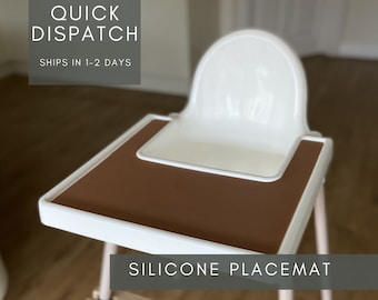 IKEA Antilop Silikon Kinderstuhl Tischset | Versandfertig | Kakao