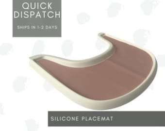 Stokke Tripp Trapp Compatible Silicone Highchair Placemat | Ready To Ship | Powder Pink