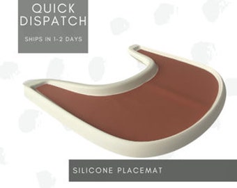 Stokke Tripp Trapp Compatible Silicone Highchair Placemat | Ready To Ship | Peach