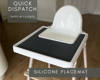 IKEA Antilop Silikon Hochstuhl Tischset | Versandbereit | Kohle