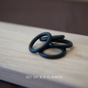 Extra Set Of Footrest O-rings, Ready To Ship, IKEA Antilop Wooden Footrest, Black O-rings