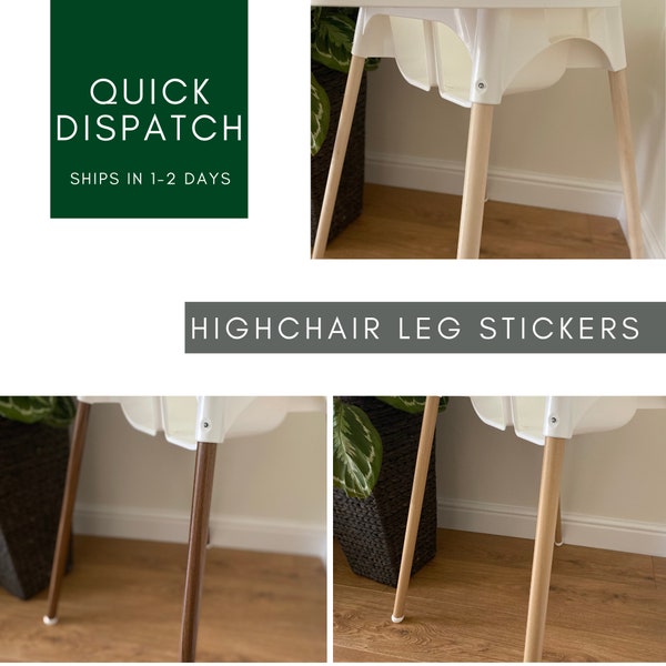IKEA Antilop Highchair Leg Stickers Set | Wood Effect Vinyl | Decal | Sticker | Highchair Leg Wraps
