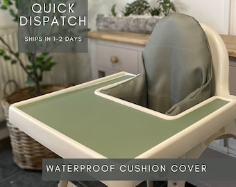 Housse de chaise haute IKEA Antilop imperméable et lavable | Prêt à expédier | Housse de coussin pour chaise haute | Sauge ordinaire