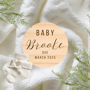 Digital Pregnancy Baby Announcement | Pregnancy Reveal | Editable Baby Reveal | Social Media Reveal | Gender Neutral - Maple Circle