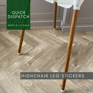 IKEA Antilop Highchair Leg Stickers Set | Wood Effect Vinyl | Decal, Sticker | Medium Oak