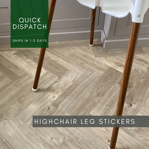 IKEA Antilop Highchair Leg Stickers Set | Wood Effect Vinyl | Decal, Sticker | Walnut