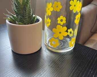 Libbey Blume Bierd dose Glas