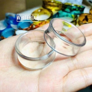 Plugs Tunnel[klare dünn]-Plugs Custom/Plugs Smoke/Plugs Resin