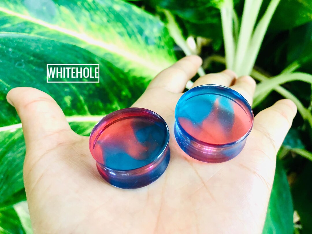 Plugs[light Blue/light Pink]-plugs Custom/plugs Smoke/plugs Resin - Etsy