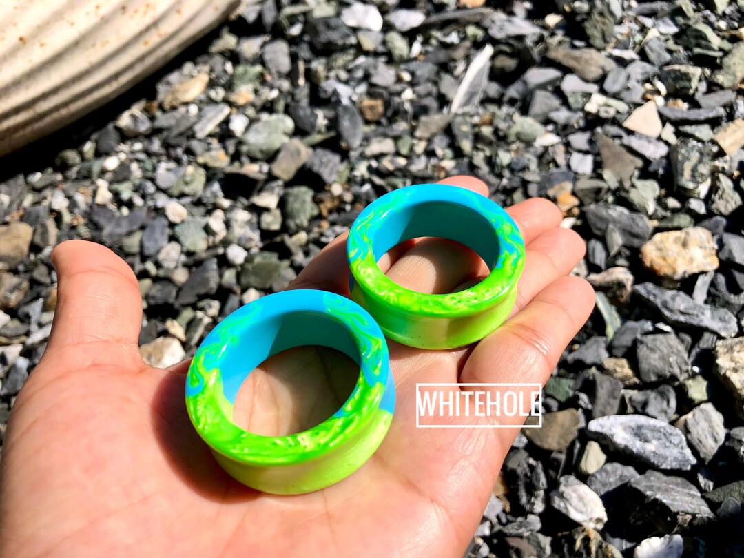 Plugs Tunnel[ Turqouis/ Green Pearl Color]-plugs Custom/plugs Smoke ...