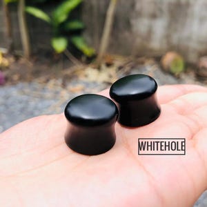 Plugs convex [black color]-Plugs Custom/Plugs Smoke/Plugs Resin