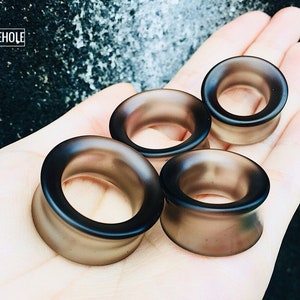 Tunnel Plugs[Matt Light black]-Plugs Custom/Plugs Smoke/Plugs Resin