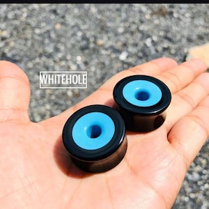 Plugs Donut Tunnel[blue sky/Black CRUST]-Plugs Custom/Plugs Smoke/Plugs Resin