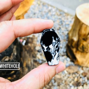 Coffin Plugs[Black & White]-Plugs Custom/Plugs Smoke/Plugs Resin