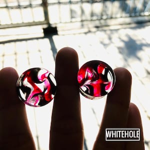 Plugs[Black&Red Smoke]-Plugs Custom/Plugs Smoke/Plugs Resin