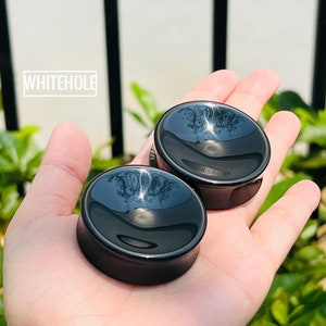 Plugs Concave[Black]-Plugs Custom/Plugs Smoke/Plugs Resin