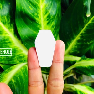 Coffin plugs[White]-Plugs Custom/Plugs Smoke/Plugs Resin/halloween plugs