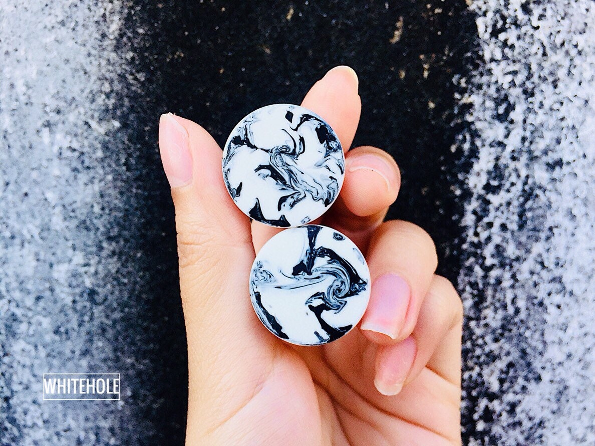 PlugsMatt White/Black SmokePlugs Custom/Plugs Smoke/Plugs Etsy