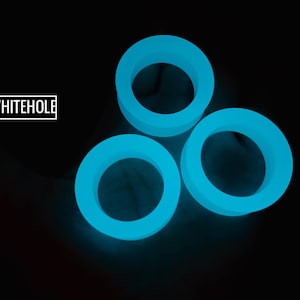 Plugs Tunnel[Matt Blue glow]-Plugs Custom/Plugs Smoke/Plugs Resin